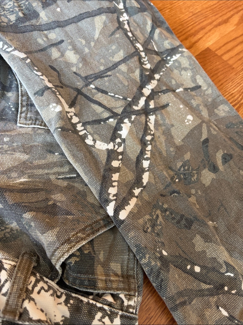 RSQ Olive Gray Camo Jeans with White Paint Accents - Picture 8 of 8